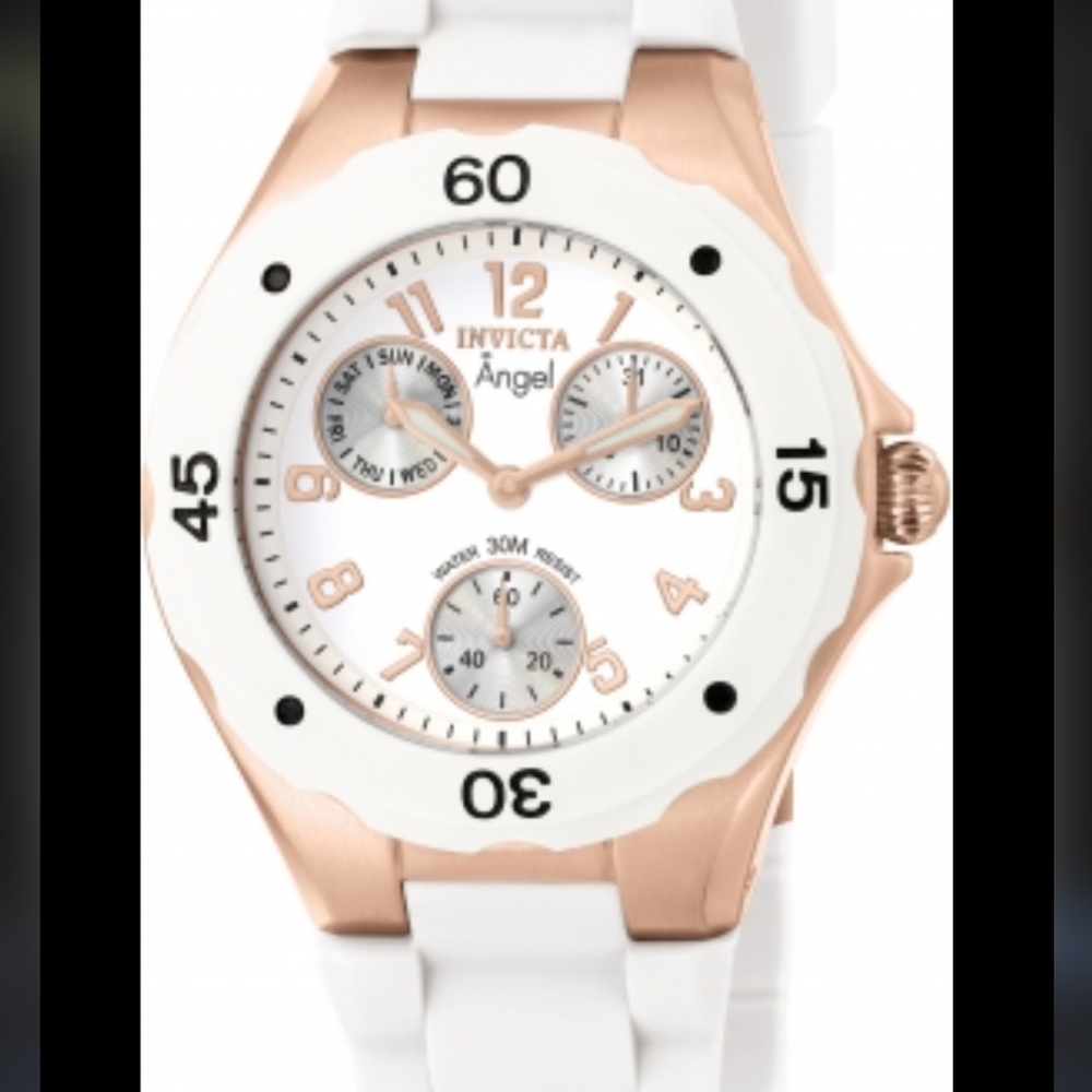 Invicta Angel Rose Gold and White Watch